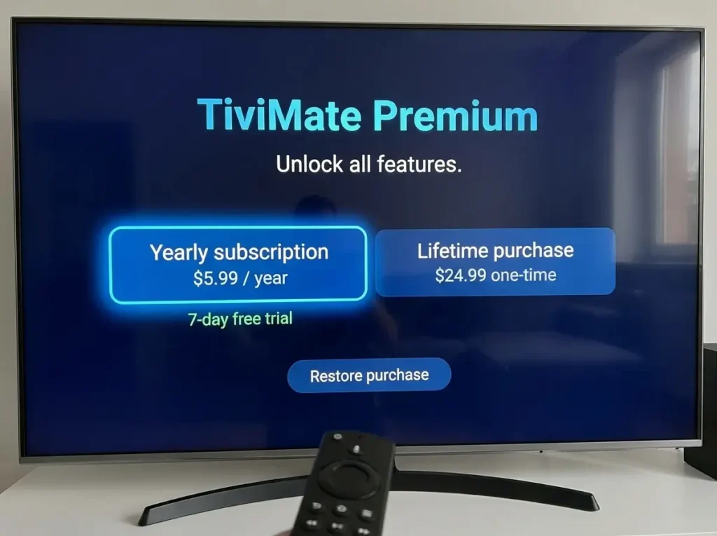 Upgrading to TiviMate Premium unlocks advanced features for your Vivimate IPTV experience.