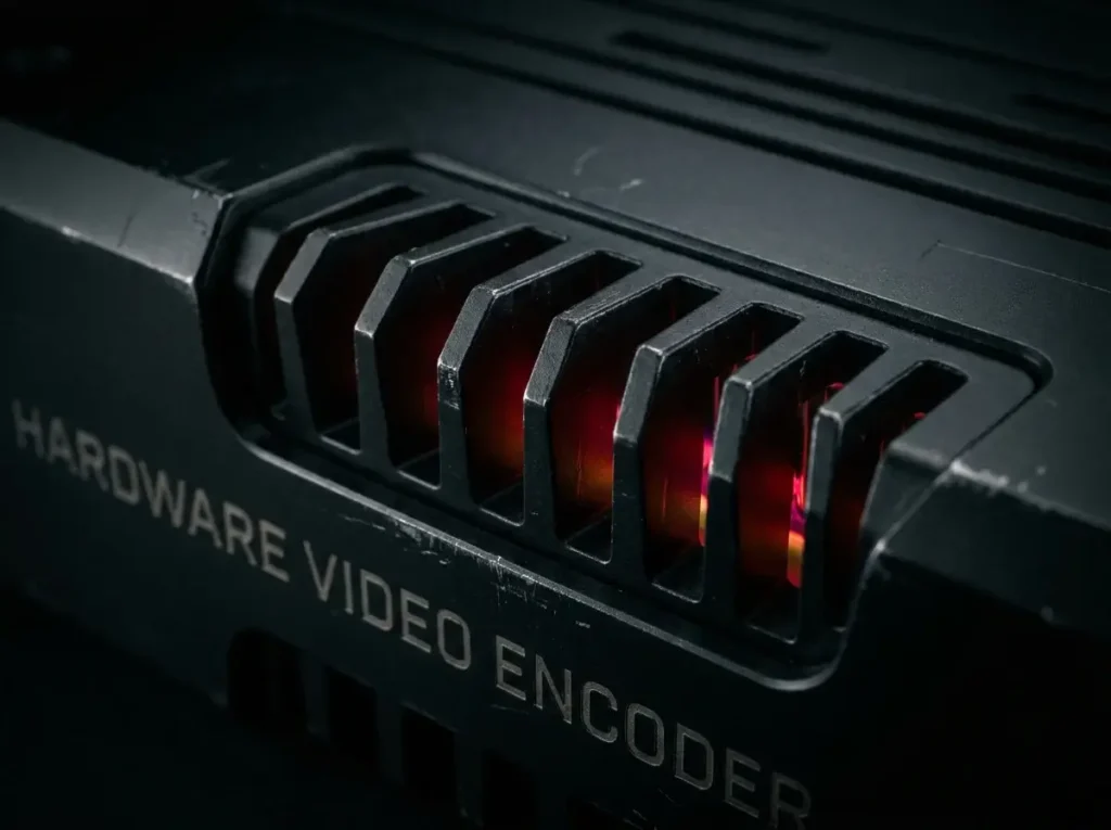 Advanced thermal cooling vents on a hardware IPTV encoder preventing stream failure.