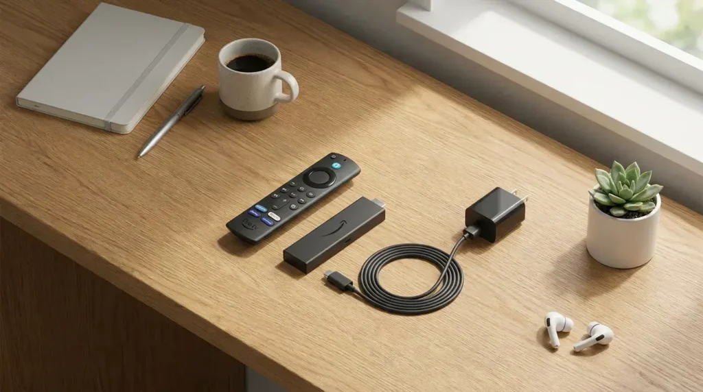 Using the Amazon Fire TV Stick to stream a premium 4K IPTV subscription.